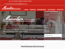 Tablet Screenshot of marcalainpropiedades.com